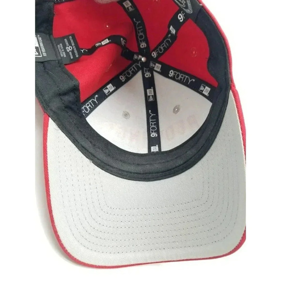 Detroit Red Wings Red / Gray Colorblock NHL New Era 9Forty Snapback Hat OSFA - Picture 7 of 8